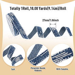 Polyester Denim Ribbons&nbsp;OCOR-TAC0015-28B