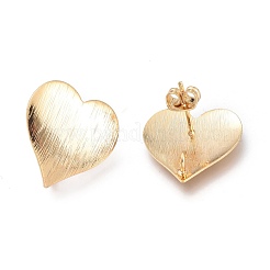 Brass Stud Earring Findings&nbsp;KK-M211-04G