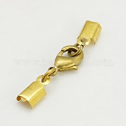 Clip Ends With Lobster Claw Clasps&nbsp;X-KK-G144-G