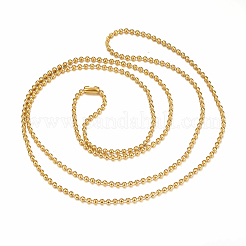 304 Stainless Steel Ball Chain Necklaces Making&nbsp;MAK-I008-01G-A02