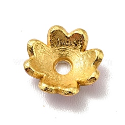 4-Petal Alloy Enamel Bead Caps&nbsp;FIND-G029-06G-02