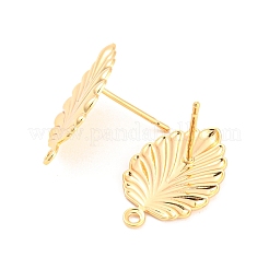 Rack Plating Brass Stud Earring Findings&nbsp;KK-M261-44G