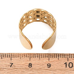 304 Stainless Steel Cable Chain Cuff Ring Components&nbsp;SA-CBA94B1-01G-01