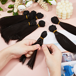 10Pcs Plastic Long Straight Hairstyle Doll Wig Hair&nbsp;DIY-DC0003-96B