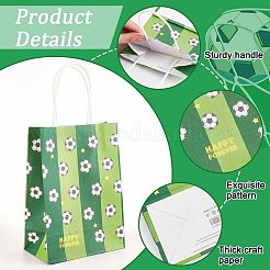 25Pcs 5 Colors Rectangle with Sport Good Pattern Paper Bags&nbsp;CARB-OC0001-01