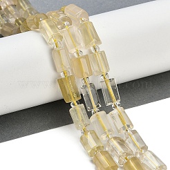 Natural Lemon Quartz(Heated) Beads Strands&nbsp;G-G162-D08-01