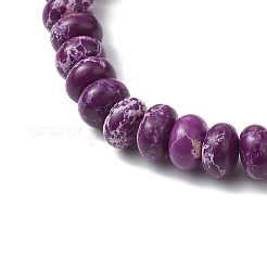 Synthetic Imperial Jasper Beads & Turquoise Cross Stretch Bracelets for Women Men&nbsp;BJEW-JB11382-06