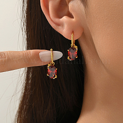 Brass Oval Hoop Earrings&nbsp;IY4111