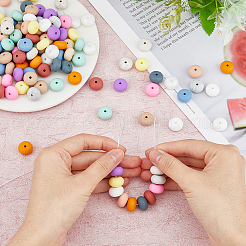 120Pcs 15 Colors Food Grade Eco-Friendly Silicone Beads&nbsp;SIL-FH0001-14