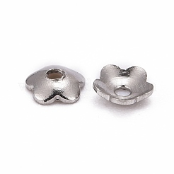 Tarnish Resistant 5-Petal 316 Surgical Stainless Steel Bead Caps&nbsp;STAS-N030-03P
