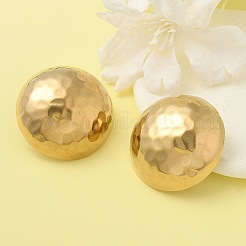 Ion Plating(IP) 304 Stainless Steel Half Round Stud Earrings for Women&nbsp;EJEW-M089-10G