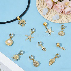 12Pcs Alloy Enamel Stethoscope Pendant Decorations&nbsp;HJEW-OC00409