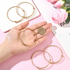 6Pcs 304 Stainless Steel Bangle Making&nbsp;STAS-BBC0008-05C
