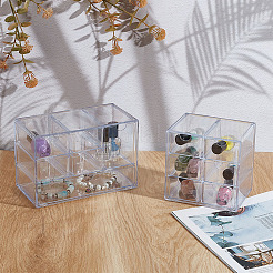 2Pcs 2 Styles Desktop Plastic Storage Box&nbsp;ODIS-GO0001-27