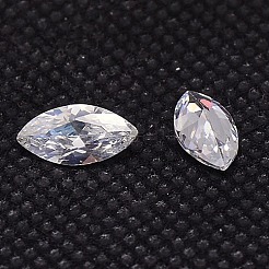 Cubic Zirconia Pointed Back Cabochons&nbsp;ZIRC-M003-4x2mm-007