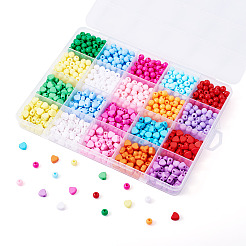 1000Pcs 20 Colors Opaque Acrylic Beads&nbsp;MACR-TA0002-19
