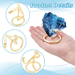 8Pcs Iron Crystal Mineral Display Holder&nbsp;ODIS-TW0001-01