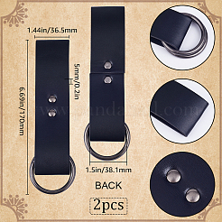 PU Imitation Leather Belt Accessories&nbsp;AJEW-WH0060-06B