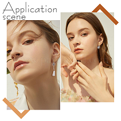 DIY Flower Leverback Earring Making Kits&nbsp;DIY-DC0001-48