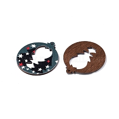 Printed Poplar Wood Pendants&nbsp;FIND-N005-74Q