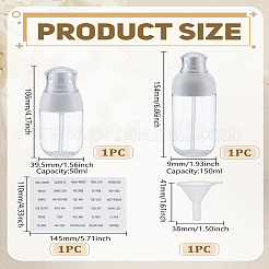 2Pcs PETG Plastic Portable Refillable Bottles&nbsp;MRMJ-LP0002-43