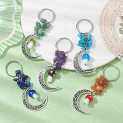 Hollow Moon Alloy Pendant Keycahin&nbsp;KEYC-JKC00593
