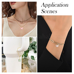 30Pcs Light Gold Plated Alloy Enamel Pendants&nbsp;FIND-YW0013-12
