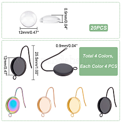 DIY Blank Dome Earring Making Kit&nbsp;DIY-UN0003-75