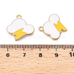 Rack Plating Alloy Enamel Pendants&nbsp;ENAM-T020-22-RS