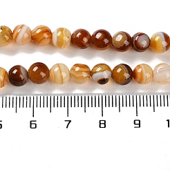 Natural Striped Agate/Banded Agate Beads Strands&nbsp;G-Z060-A01-A09