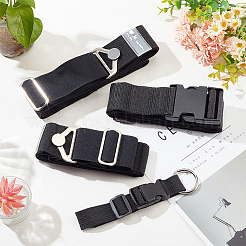 4Pcs 4 Styles Flat Polyester Elastic Luggage Straps&nbsp;FIND-PH0017-20