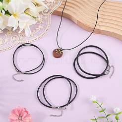 10Pcs 4 Styles Round Leather Cord Necklaces Making&nbsp;MAK-CL0001-06A
