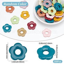 50Pcs Opaque Acrylic Pendants&nbsp;SACR-SP0001-41