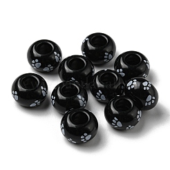 Printed Opaque Acrylic Beads&nbsp;SACR-D006-01B