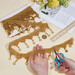 5 Yards Polyester Flower Paillette Lace Ribbon&nbsp;OCOR-CY0003-61