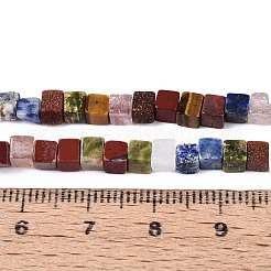 Natural & Synthetic Mixed Gemstone Beads Strands&nbsp;G-T143-34