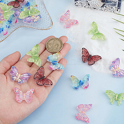 50Pcs 5 Styles Spray Painted Resin Decoden Cabochons&nbsp;RESI-SC0003-44