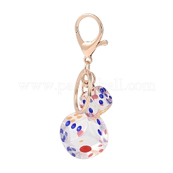 Dice Shape Plastic Keychain&nbsp;KEYC-L028-01G