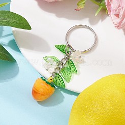 Fruits & Leaf Acrylic Pendant Keychain&nbsp;KEYC-JKC00680-02