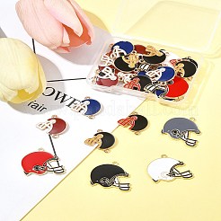 30Pcs 8 Styles Alloy Enamel Links&nbsp;ENAM-FS0002-50