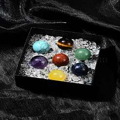 Natural & Synthetic Gemstone Healing Round Ornaments&nbsp;AJEW-FS0001-13B