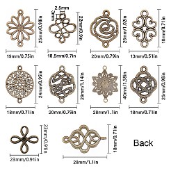 Tibetan Style Links connectors&nbsp;TIBE-SC0001-09AB-NF