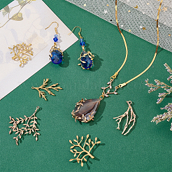 10Pcs 5 Styles Brass Pendants&nbsp;KK-PH0013-39