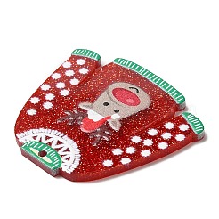 Christmas Themed Acrylic Pendants&nbsp;SACR-P022-03B