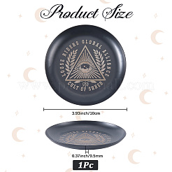 430 Stainless Steel Wiccan Altar Plate&nbsp;AJEW-WH20070-290A-02