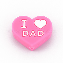 Mother's Day Father's Day Food Grade Eco-Friendly Silicone Focal Beads&nbsp;SIL-N002-10