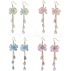 Flower Dangle Earrings&nbsp;EJEW-TA00636