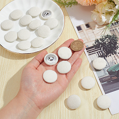 20Pcs Cloth with Aluminum Base Buttons&nbsp;BUTT-NB0001-77B