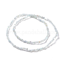 Transparent Electroplate Glass Beads Strands&nbsp;GLAA-E036-06A