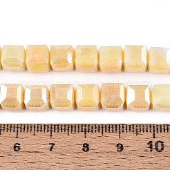 Anti-Tarnish Electroplate Glass Beads Strands&nbsp;GLAA-T025-8mm-10B